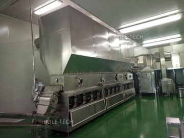 Desiccated coconut fluid bed dryer continuous drying machine