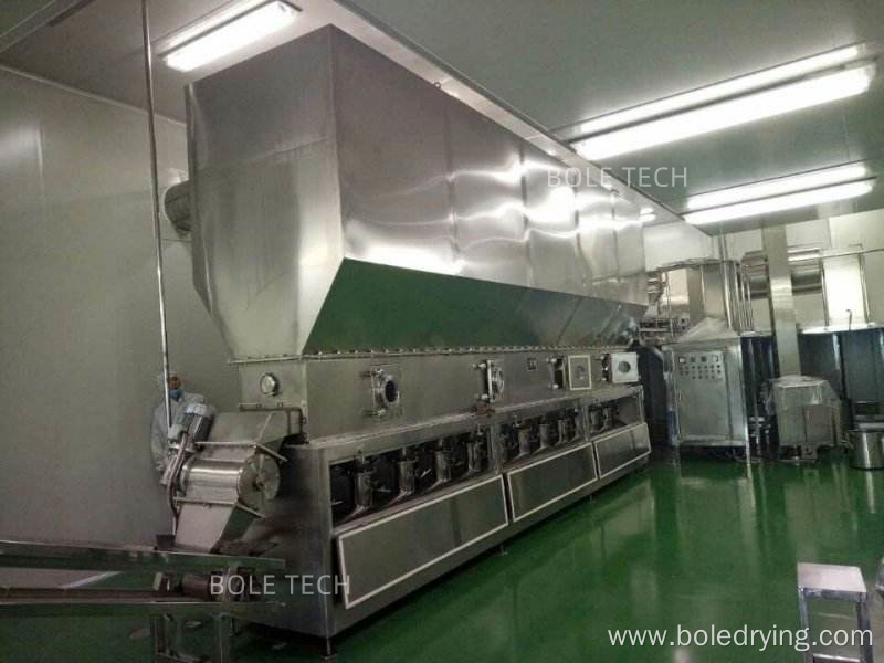 Desiccated coconut fluid bed dryer continuous drying machine