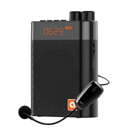 Wireless Portable Rechargeable Mini Voice Amplifier with Microphone Waistband