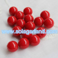 Acrylic Round Jewelry Making Half Hole Drilled Beads Half-drilled Hole Beads