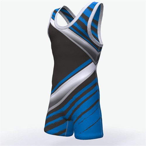 Custom high cut sublimated youth wrestling singlet
