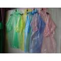 travelling disposable transparent raincoat  with sleeve