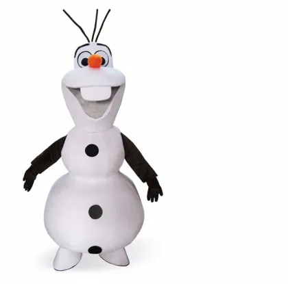 Hot Sale Frozen Cartoon Character Princess Elsa Anna and Snowman Mascot Costume Party and Festival Supply Adult Size