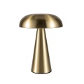 Dimming touch reachargeable metal base table lamp