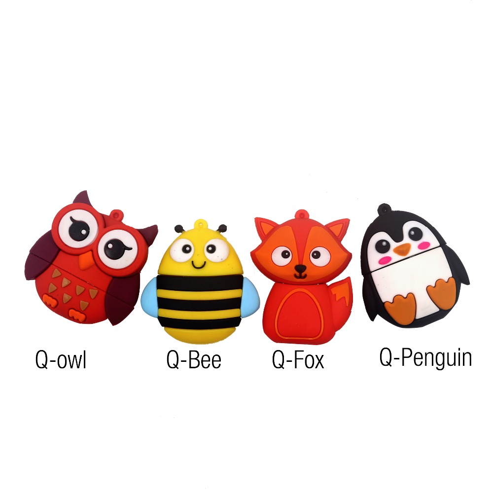 Fashion-Q-Animal-Owl-Penguin-Fox-Bee-usb-flash-drive-pendrive-usb-stick64gb-32gb-4gb8gb16gb-flashdrive