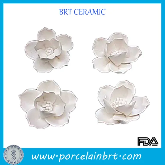 White flowers ceramic painting for kids