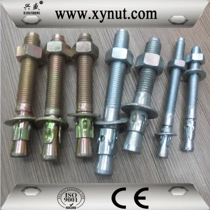 China made torque controlled expansion m20 anchor bolts/ wedge anchor