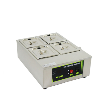 Industrial Chocolate Dispenser Melter with 4 Pots and Tempering Machine