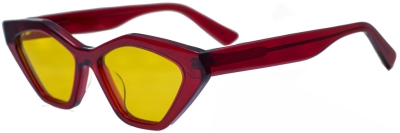 C3 Acetate Glasses Frame Transparent Red