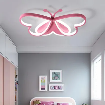 2023 New Butterfly Modern Lighting Kids Room Lamp LED Bedroom Lights for Children