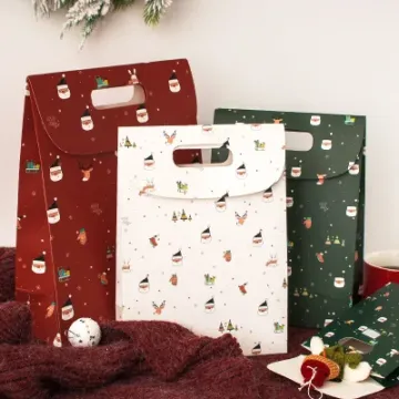 Printed holiday paper bags