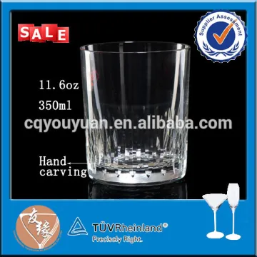 Mouth blown water whiskey heat resistant drinking glasses