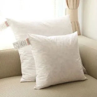 Rose white duck feather cushion 