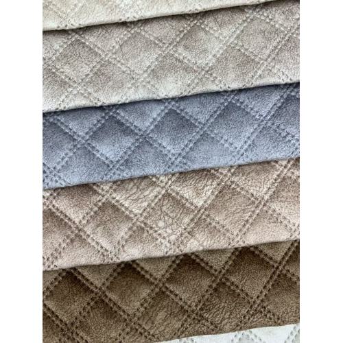 Tecido de sofá de veludo holandês estampado em relevo