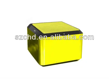 square mini speaker with radio support TF card