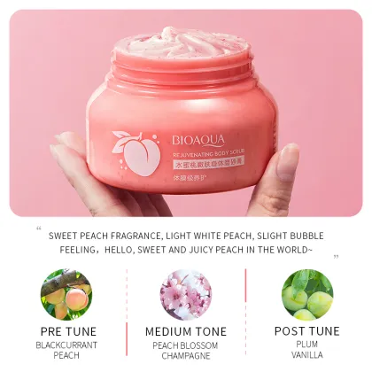 BIOAQUA Cleaning scrub Honey peach Body exfoliating scrub