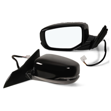 Rear View Side Mirror for Honda Accord 2013-2017 6-Wire LR Electric Heating Turn Signal Right Side Black/Taffeta White