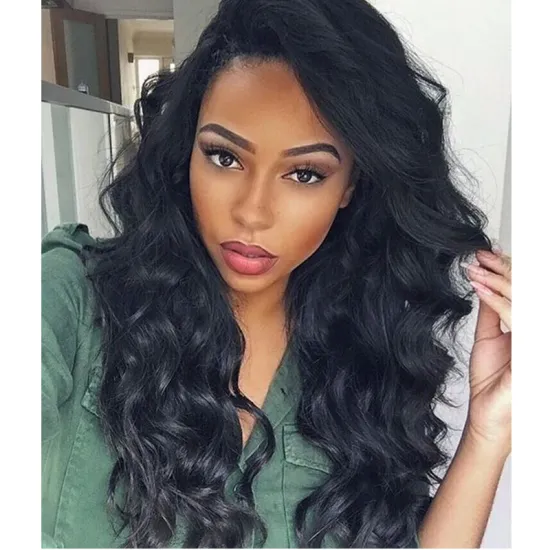 30 Inch 32 Inch Indian Virgin Human Hair Wigs, Brazilian Peruvian Body Wave 4X4 Cuticle Aligned 3 Part Lace Closure Wig