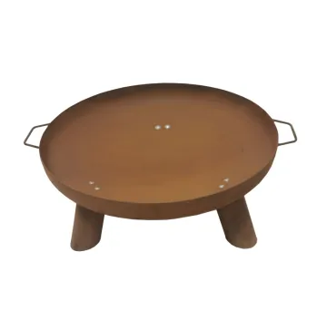 Outdoor garden rust surface  60cm steel firebowl fire brazier  patio wood heater