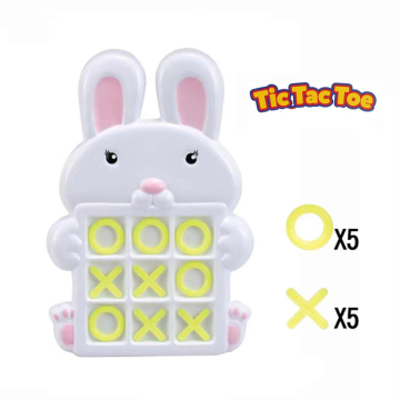 Promotion de Pâques: Toys de 1 $ - Game de société Rabbit XO &amp; Tic Tac Toe Easter Toy
