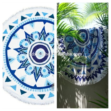 cotton round beach towel