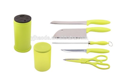 low price promotion gift 5pc knife set with block