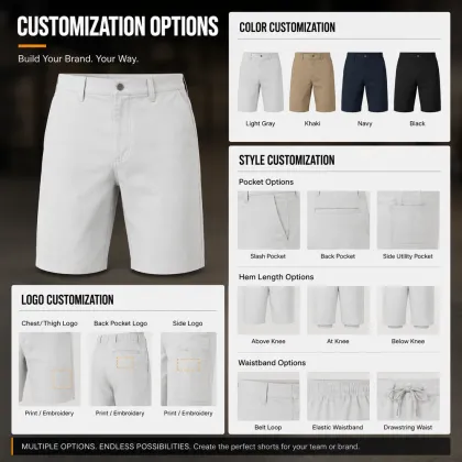 Chino Work Shorts Multiple Waist Uniform