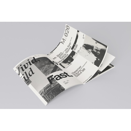 Black and white book/magazine