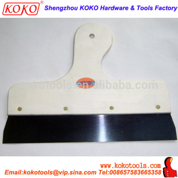 Plywood handle Steel blade filling knife scraper wide putty knife