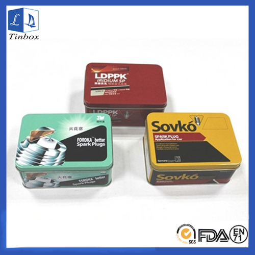 Kotak Rectangular Metal Tin Tin Kecil