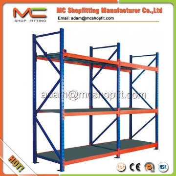 warehouse factory iron heavy duty rack system with steel decking