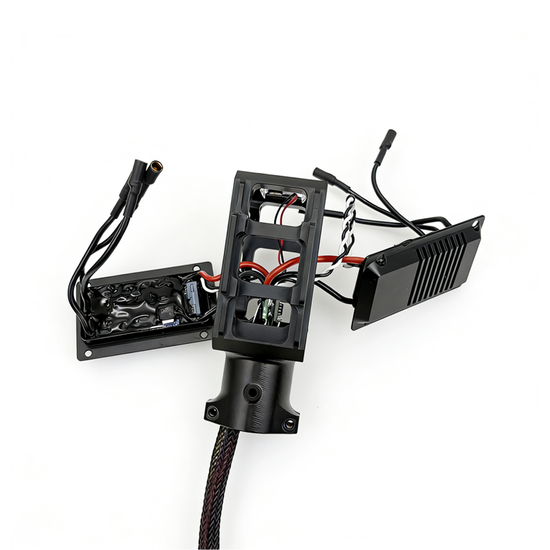 CNC OD25mm X8 Dual Motor Mount with 2pcs 40A ESC Assembly, Double-motor Bracket with 40A ESC Assembly for Pipe 25mm UAV Drone