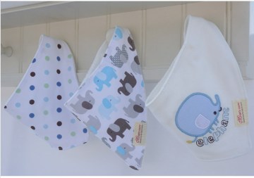 Baby bandana bibs 3 pack set