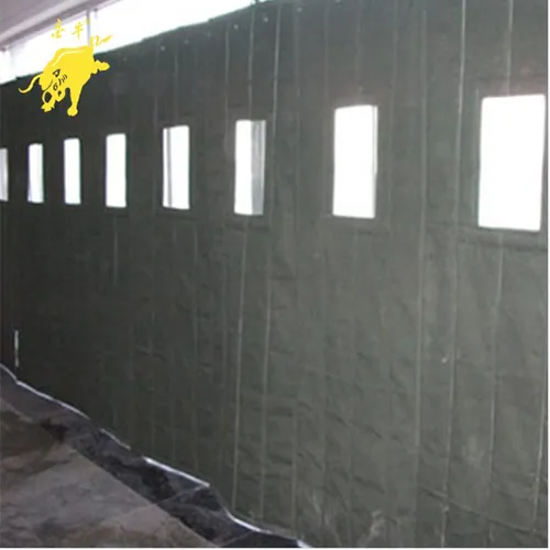 Windproof canvas cotton door curtain