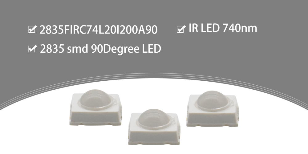 IR LED 740nm SMD LED 90 Degree