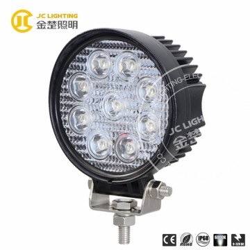 Aluminum housing 12v led work light 27w led track light for jeep, truck, SUV, ATV, crane, excavator