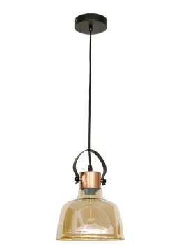Modern Amber Glass Decorative Hanging Pendant Lamp