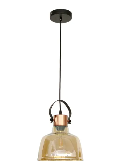 Modern Amber Glass Decorative Hanging Pendant Lamp