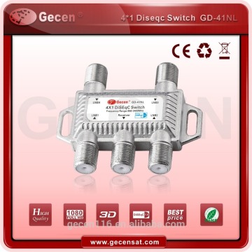 Gecen 4x1 diseqc switch 4 in 1 out satellite diseqc switch GD-41NL