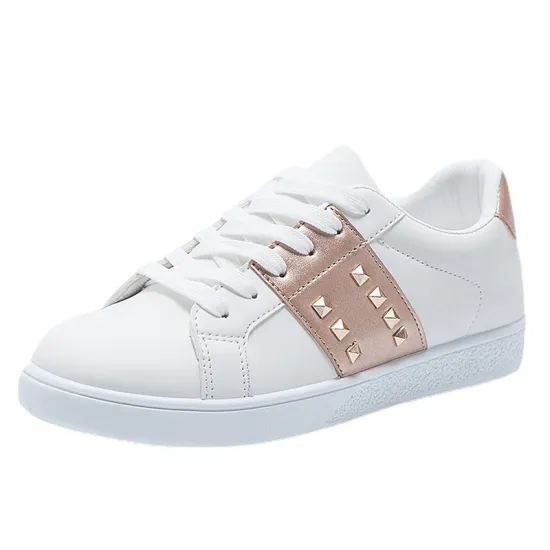 2021 rivet design gold silver women shoes