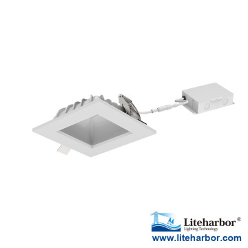 6 inch high efficiency New Construction Square Interior Ceiling LED Recessed Light