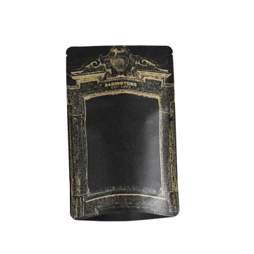 custom printed kraft roaster heavy duty stand up pouches