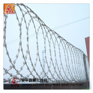 Low Price Galvanized Razor Barbed Wire/razor barbed wire Fence