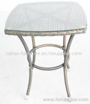 Garden Wicker Dining Room Set Chair With Tea Table 
