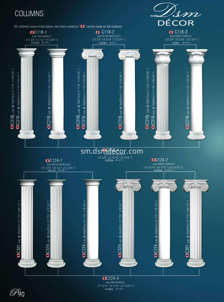 PU Fluted Columns