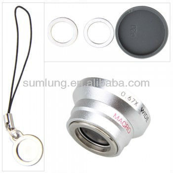 Clip 0.67X wide angle macro lens for samsung iphone photo lens