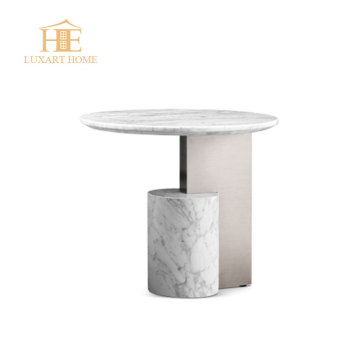 Custom Design Natural Marble Side Tables for Living Room and Bedroom