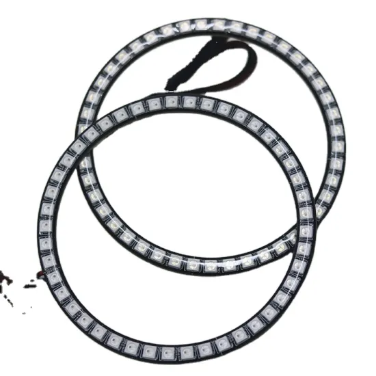 Universal Car LED Halo Rings: 70mm 12V Cotton Chasing Angel Eye Lights