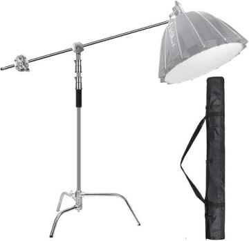 Kit profissional de suporte de luz de aço inoxidável para a aço inoxidável para caixas softidas e uso de estúdio de fotografia