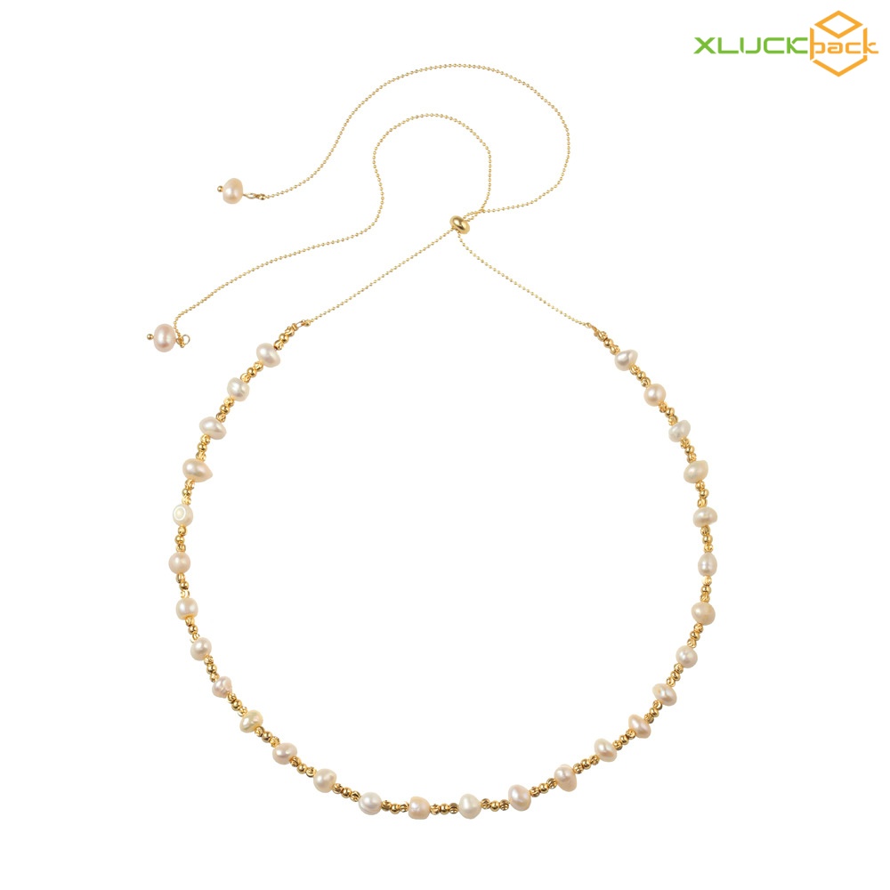 Elegant Freshwater Pearl Necklace with Modern Design